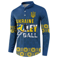 Custom Ukraine Volleyball Button Sweatshirt Cholovicha Zbirna Ukrainy z Volejbolu