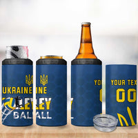 Custom Ukraine Volleyball 4 in 1 Can Cooler Tumbler Cholovicha Zbirna Ukrainy z Volejbolu