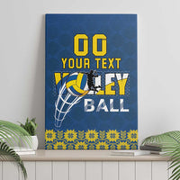 Custom Ukraine Volleyball Canvas Wall Art Cholovicha Zbirna Ukrainy z Volejbolu