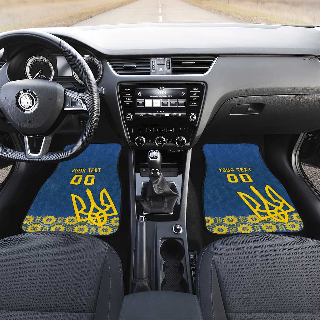 Custom Ukraine Volleyball Car Mats Cholovicha Zbirna Ukrainy z Volejbolu