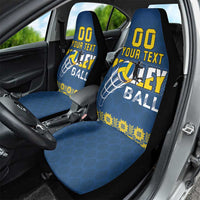 Custom Ukraine Volleyball Car Seat Cover Cholovicha Zbirna Ukrainy z Volejbolu