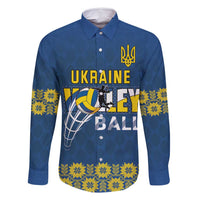 Custom Ukraine Volleyball Family Matching Long Sleeve Bodycon Dress and Hawaiian Shirt Cholovicha Zbirna Ukrainy z Volejbolu