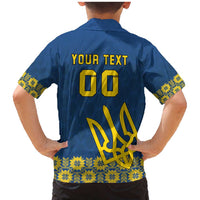 Custom Ukraine Volleyball Family Matching Mermaid Dress and Hawaiian Shirt Cholovicha Zbirna Ukrainy z Volejbolu