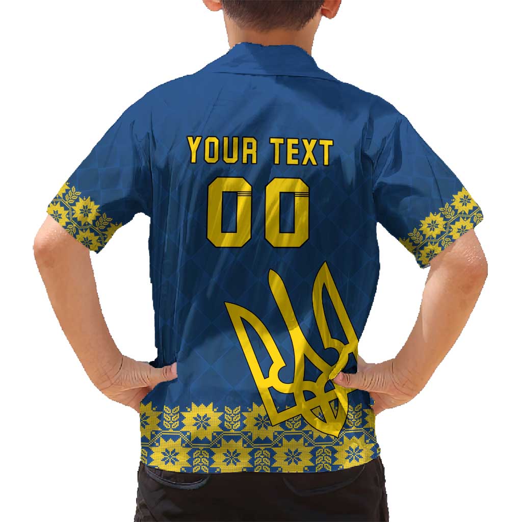 Custom Ukraine Volleyball Family Matching Puletasi and Hawaiian Shirt Cholovicha Zbirna Ukrainy z Volejbolu