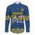 Custom Ukraine Volleyball Family Matching Puletasi and Hawaiian Shirt Cholovicha Zbirna Ukrainy z Volejbolu