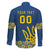 Custom Ukraine Volleyball Family Matching Puletasi and Hawaiian Shirt Cholovicha Zbirna Ukrainy z Volejbolu