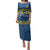 Custom Ukraine Volleyball Family Matching Puletasi and Hawaiian Shirt Cholovicha Zbirna Ukrainy z Volejbolu