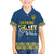 Custom Ukraine Volleyball Family Matching Short Sleeve Bodycon Dress and Hawaiian Shirt Cholovicha Zbirna Ukrainy z Volejbolu