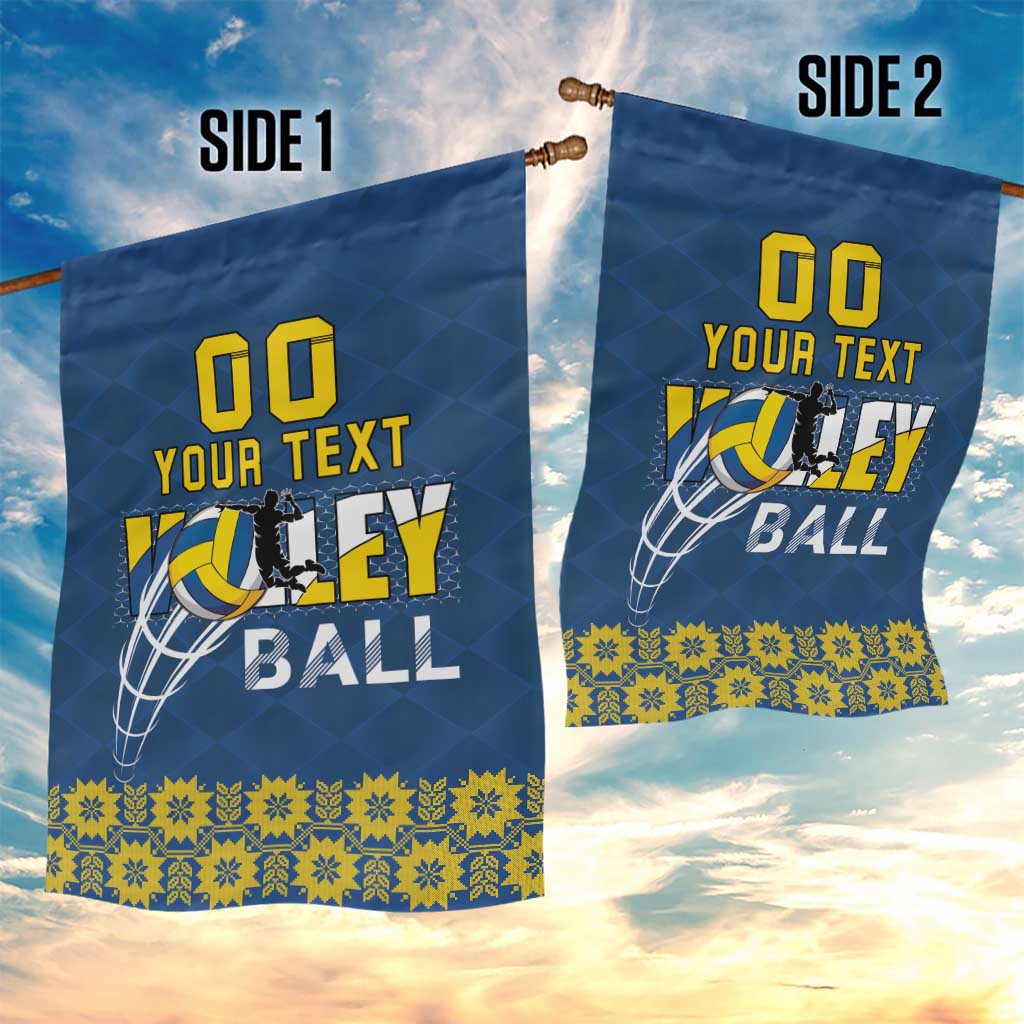 Custom Ukraine Volleyball Garden Flag Cholovicha Zbirna Ukrainy z Volejbolu