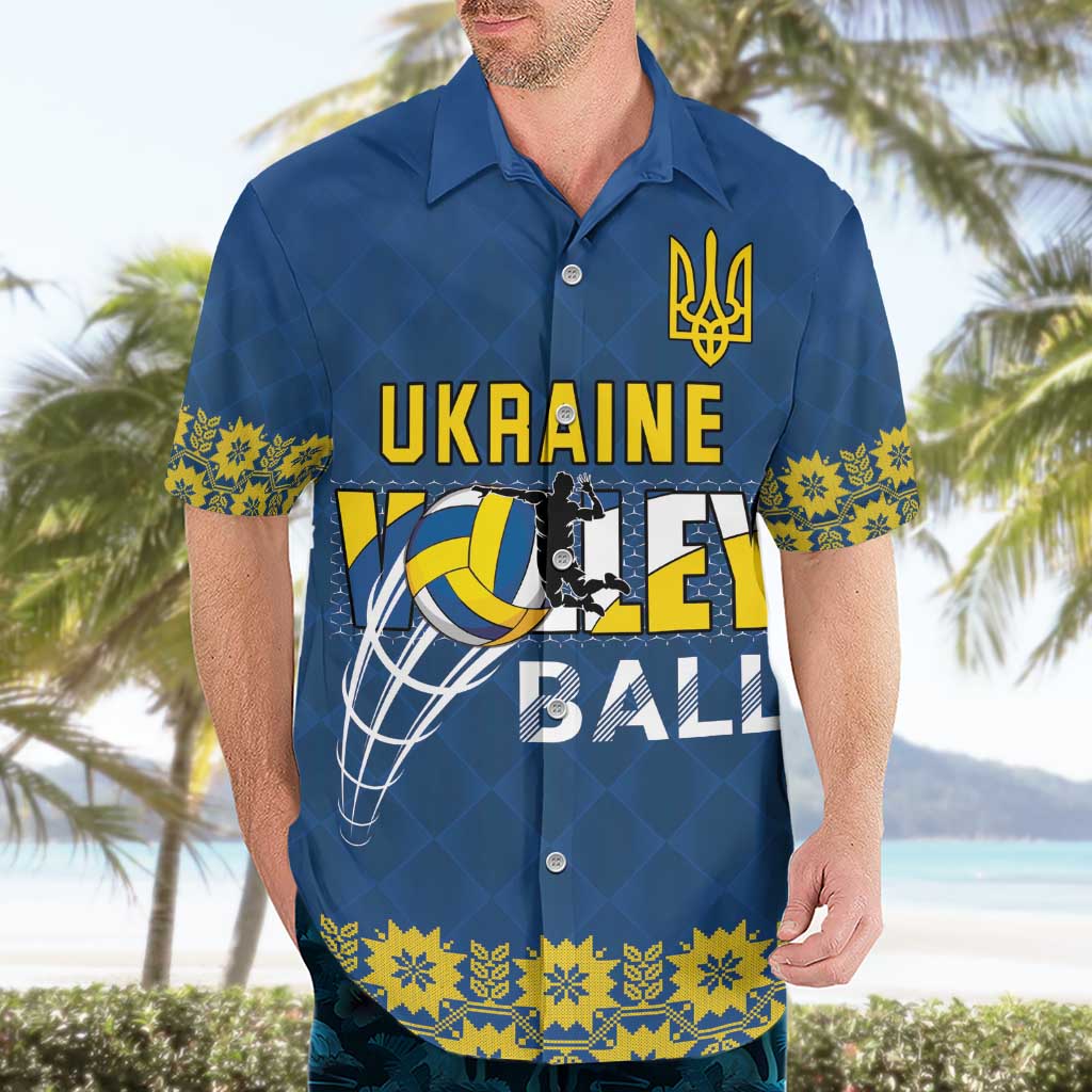 Custom Ukraine Volleyball Hawaiian Shirt Cholovicha Zbirna Ukrainy z Volejbolu