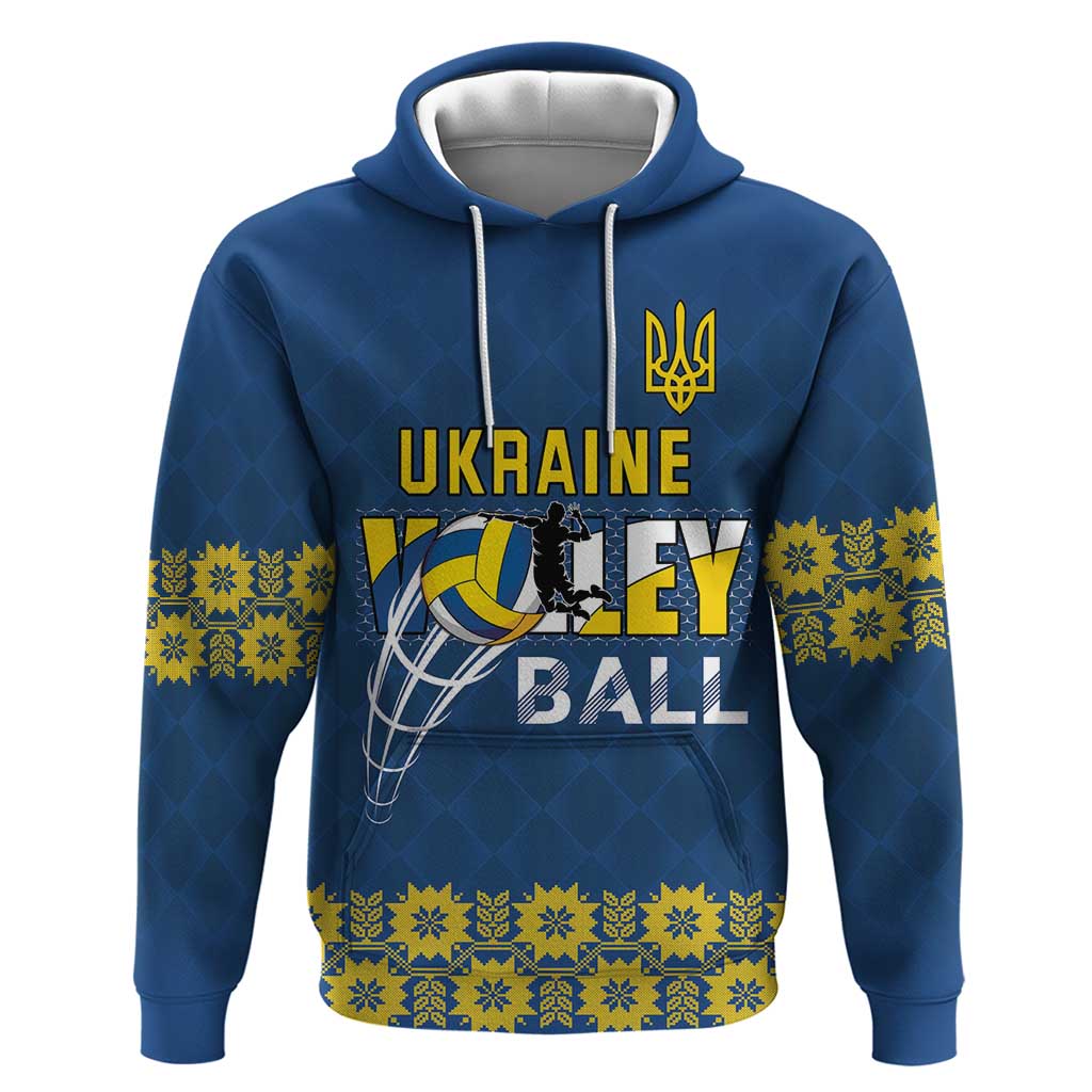Custom Ukraine Volleyball Hoodie Cholovicha Zbirna Ukrainy z Volejbolu