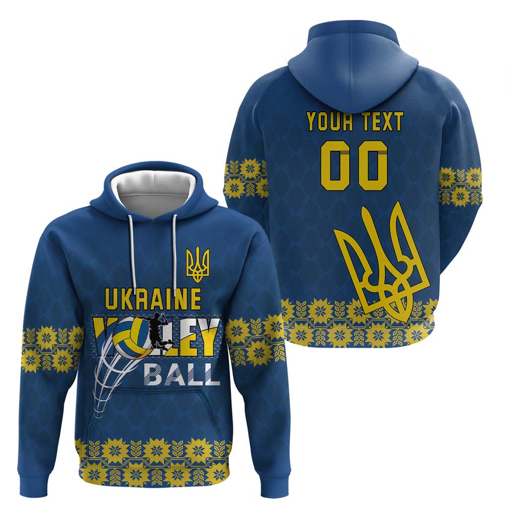 Custom Ukraine Volleyball Hoodie Cholovicha Zbirna Ukrainy z Volejbolu