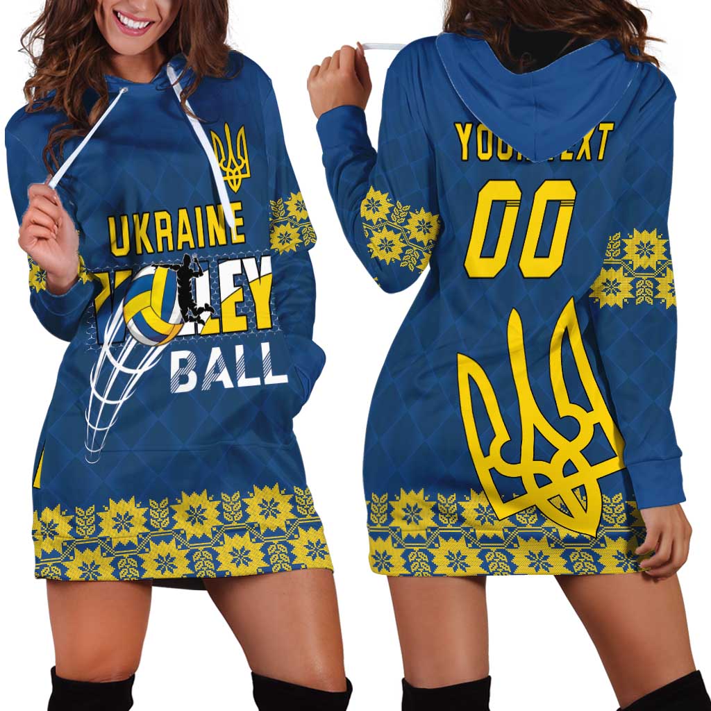 Custom Ukraine Volleyball Hoodie Dress Cholovicha Zbirna Ukrainy z Volejbolu
