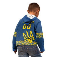 Custom Ukraine Volleyball Kid Hoodie Cholovicha Zbirna Ukrainy z Volejbolu