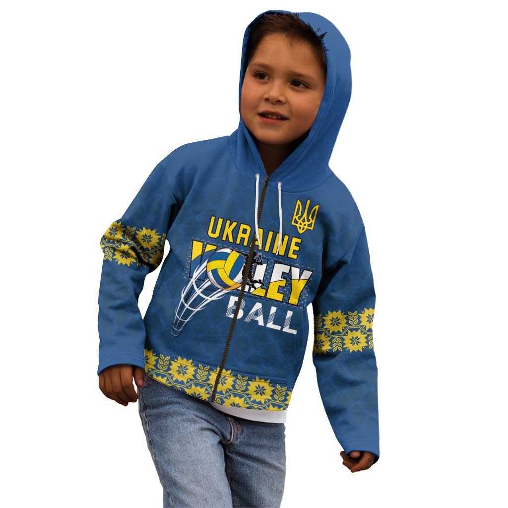 Custom Ukraine Volleyball Kid Hoodie Cholovicha Zbirna Ukrainy z Volejbolu