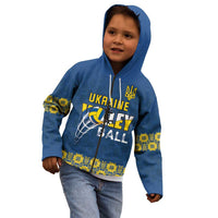 Custom Ukraine Volleyball Kid Hoodie Cholovicha Zbirna Ukrainy z Volejbolu