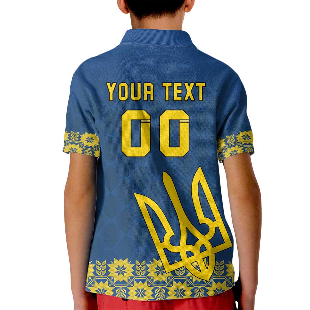 Custom Ukraine Volleyball Kid Polo Shirt Cholovicha Zbirna Ukrainy z Volejbolu