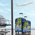 Custom Ukraine Volleyball Luggage Cover Cholovicha Zbirna Ukrainy z Volejbolu