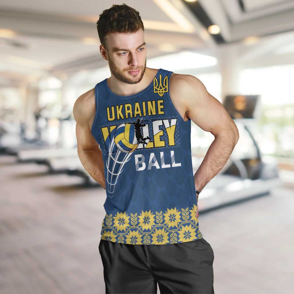 Custom Ukraine Volleyball Men Tank Top Cholovicha Zbirna Ukrainy z Volejbolu