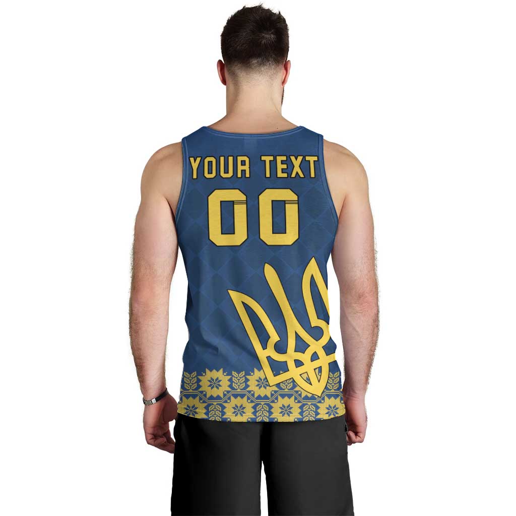 Custom Ukraine Volleyball Men Tank Top Cholovicha Zbirna Ukrainy z Volejbolu