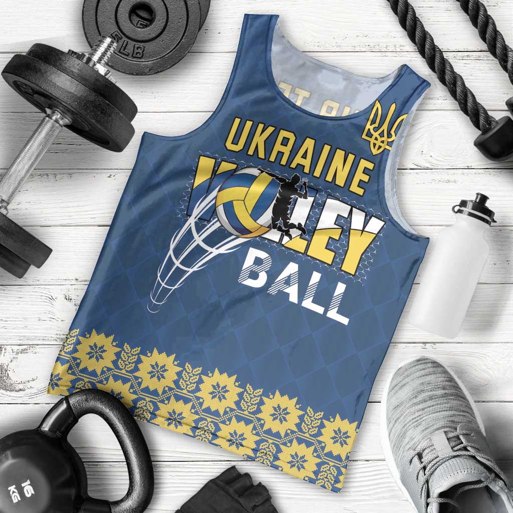 Custom Ukraine Volleyball Men Tank Top Cholovicha Zbirna Ukrainy z Volejbolu