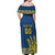 Custom Ukraine Volleyball Off Shoulder Maxi Dress Cholovicha Zbirna Ukrainy z Volejbolu