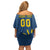Custom Ukraine Volleyball Off Shoulder Short Dress Cholovicha Zbirna Ukrainy z Volejbolu
