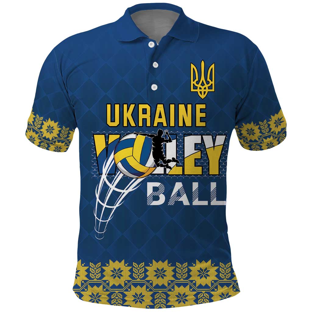 Custom Ukraine Volleyball Polo Shirt Cholovicha Zbirna Ukrainy z Volejbolu