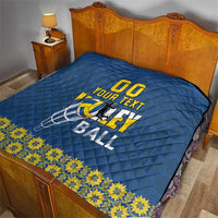 Custom Ukraine Volleyball Quilt Cholovicha Zbirna Ukrainy z Volejbolu