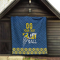 Custom Ukraine Volleyball Quilt Cholovicha Zbirna Ukrainy z Volejbolu