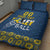 Custom Ukraine Volleyball Quilt Bed Set Cholovicha Zbirna Ukrainy z Volejbolu