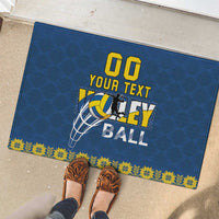 Custom Ukraine Volleyball Rubber Doormat Cholovicha Zbirna Ukrainy z Volejbolu