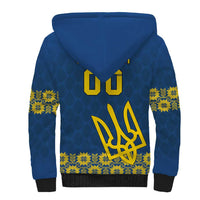 Custom Ukraine Volleyball Sherpa Hoodie Cholovicha Zbirna Ukrainy z Volejbolu