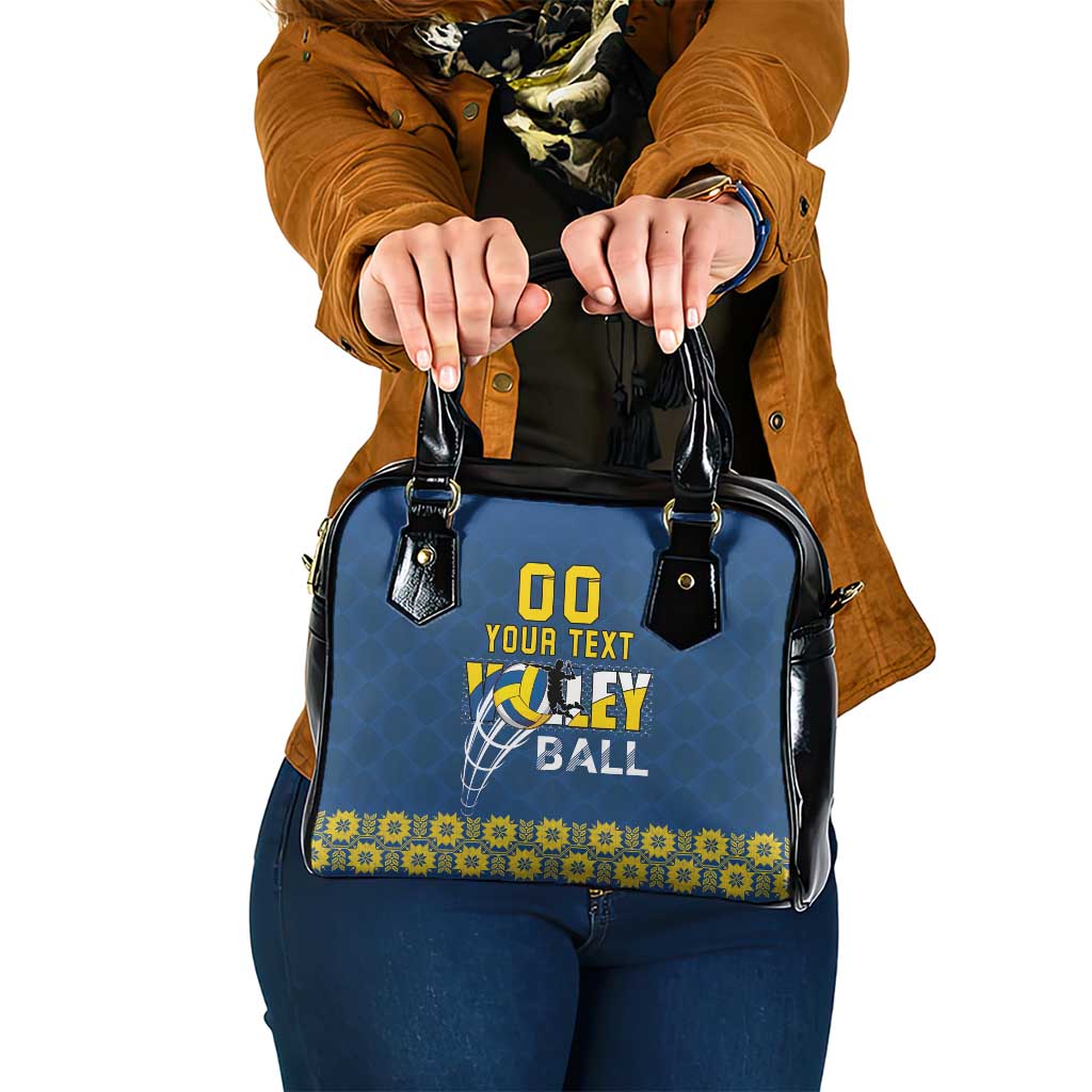 Custom Ukraine Volleyball Shoulder Handbag Cholovicha Zbirna Ukrainy z Volejbolu