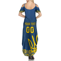 Custom Ukraine Volleyball Summer Maxi Dress Cholovicha Zbirna Ukrainy z Volejbolu