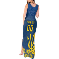 Custom Ukraine Volleyball Tank Maxi Dress Cholovicha Zbirna Ukrainy z Volejbolu