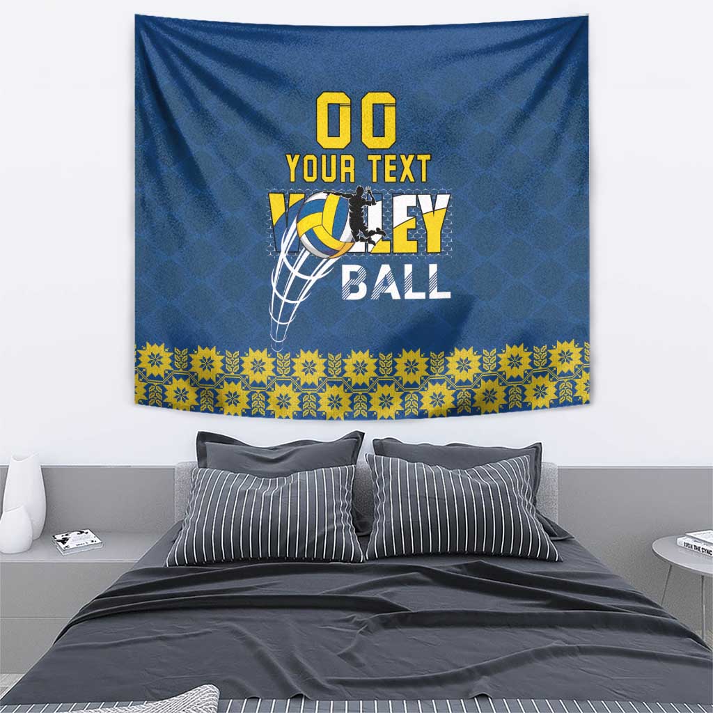 Custom Ukraine Volleyball Tapestry Cholovicha Zbirna Ukrainy z Volejbolu
