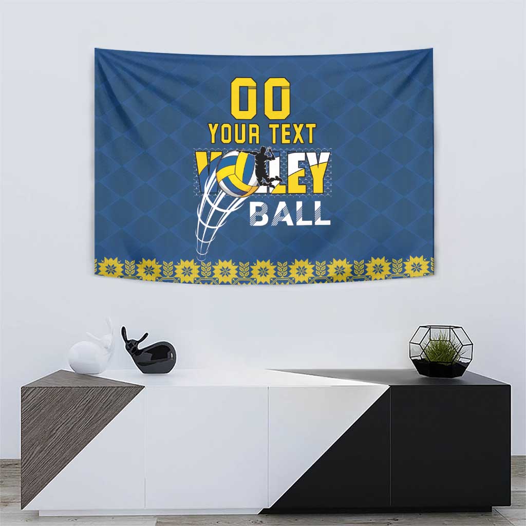 Custom Ukraine Volleyball Tapestry Cholovicha Zbirna Ukrainy z Volejbolu