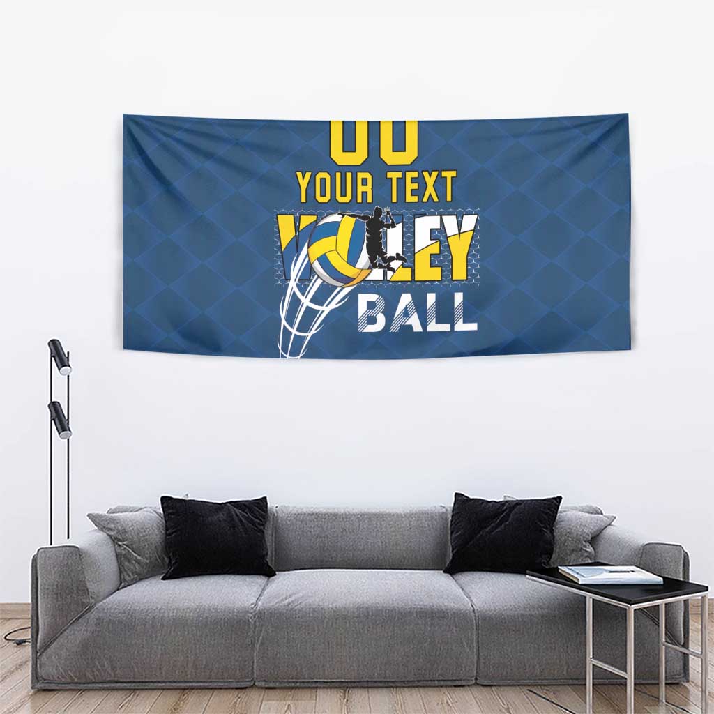 Custom Ukraine Volleyball Tapestry Cholovicha Zbirna Ukrainy z Volejbolu