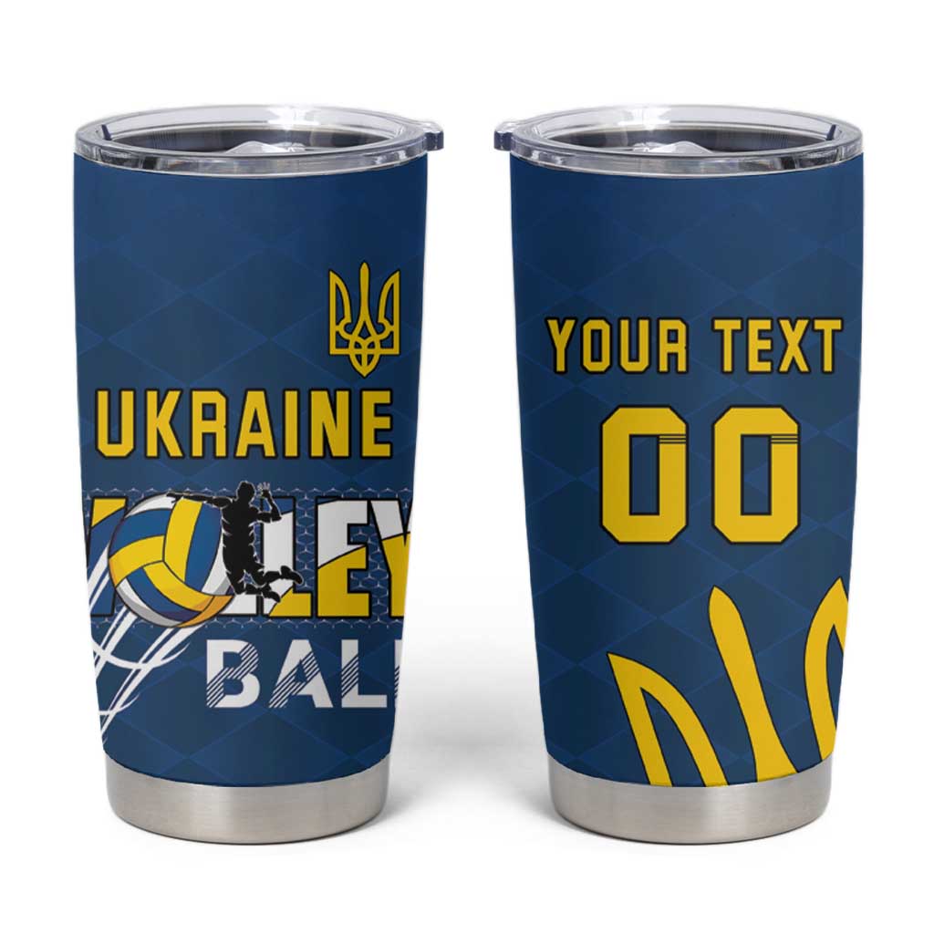 Custom Ukraine Volleyball Tumbler Cup Cholovicha Zbirna Ukrainy z Volejbolu