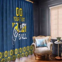 Custom Ukraine Volleyball Window Curtain Cholovicha Zbirna Ukrainy z Volejbolu