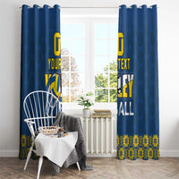 Custom Ukraine Volleyball Window Curtain Cholovicha Zbirna Ukrainy z Volejbolu