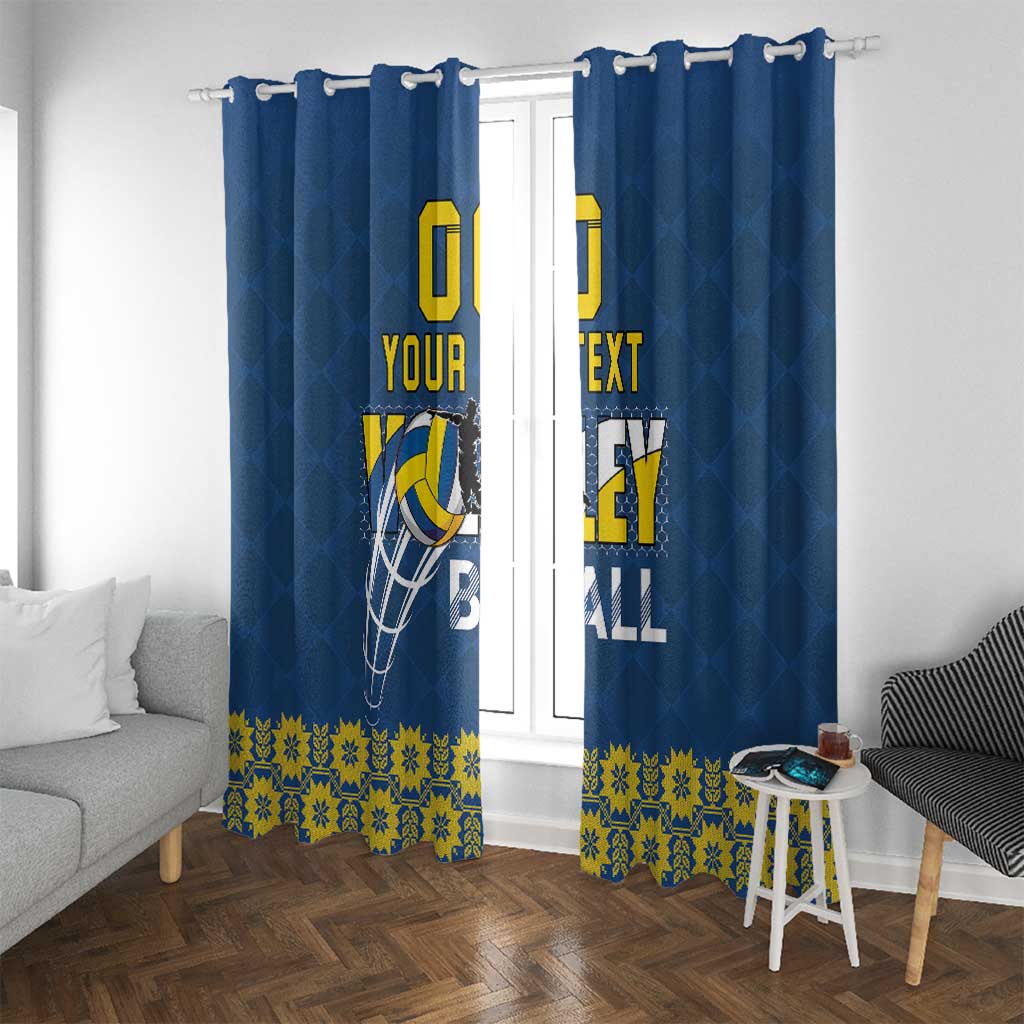 Custom Ukraine Volleyball Window Curtain Cholovicha Zbirna Ukrainy z Volejbolu