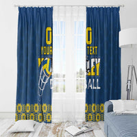 Custom Ukraine Volleyball Window Curtain Cholovicha Zbirna Ukrainy z Volejbolu