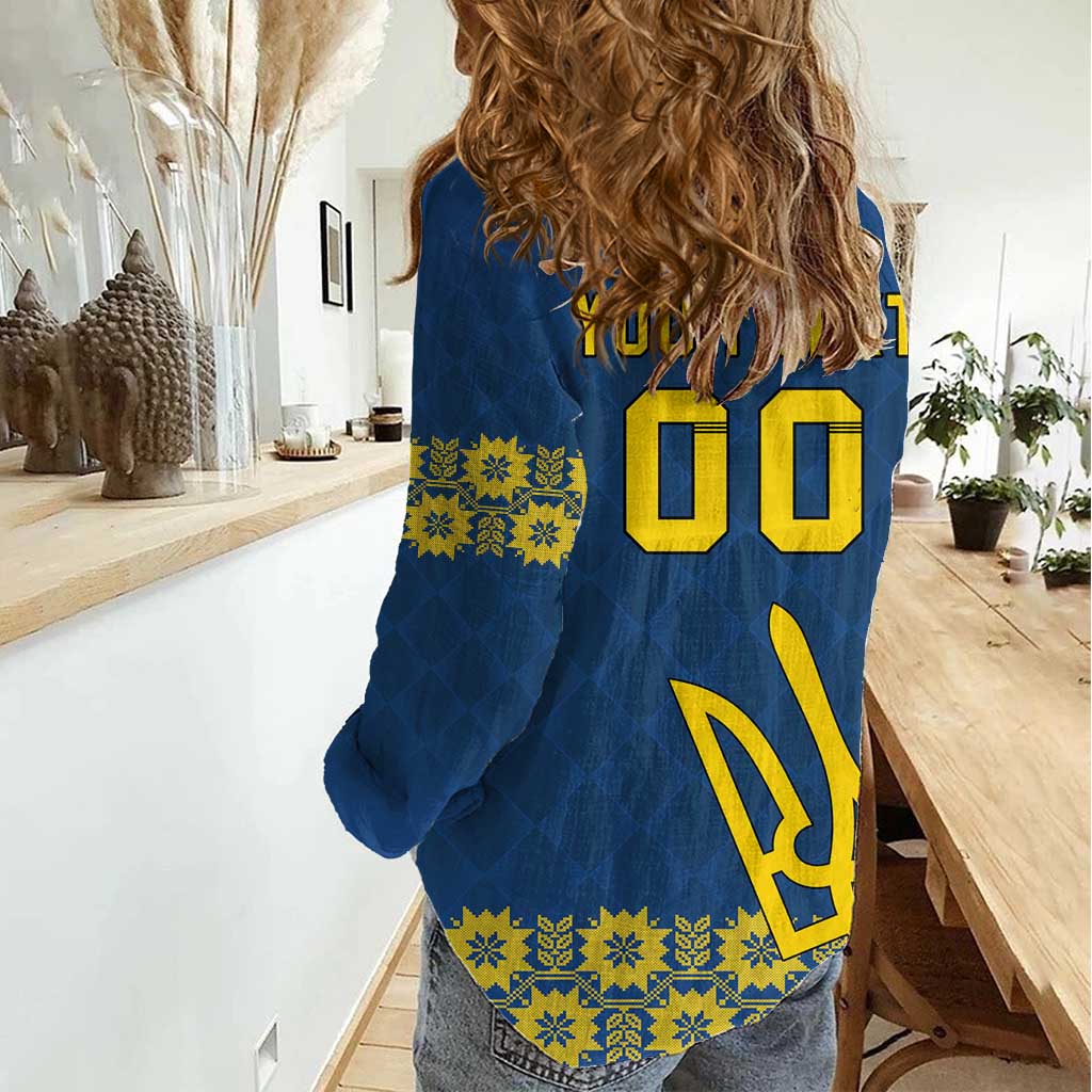 Custom Ukraine Volleyball Women Casual Shirt Cholovicha Zbirna Ukrainy z Volejbolu