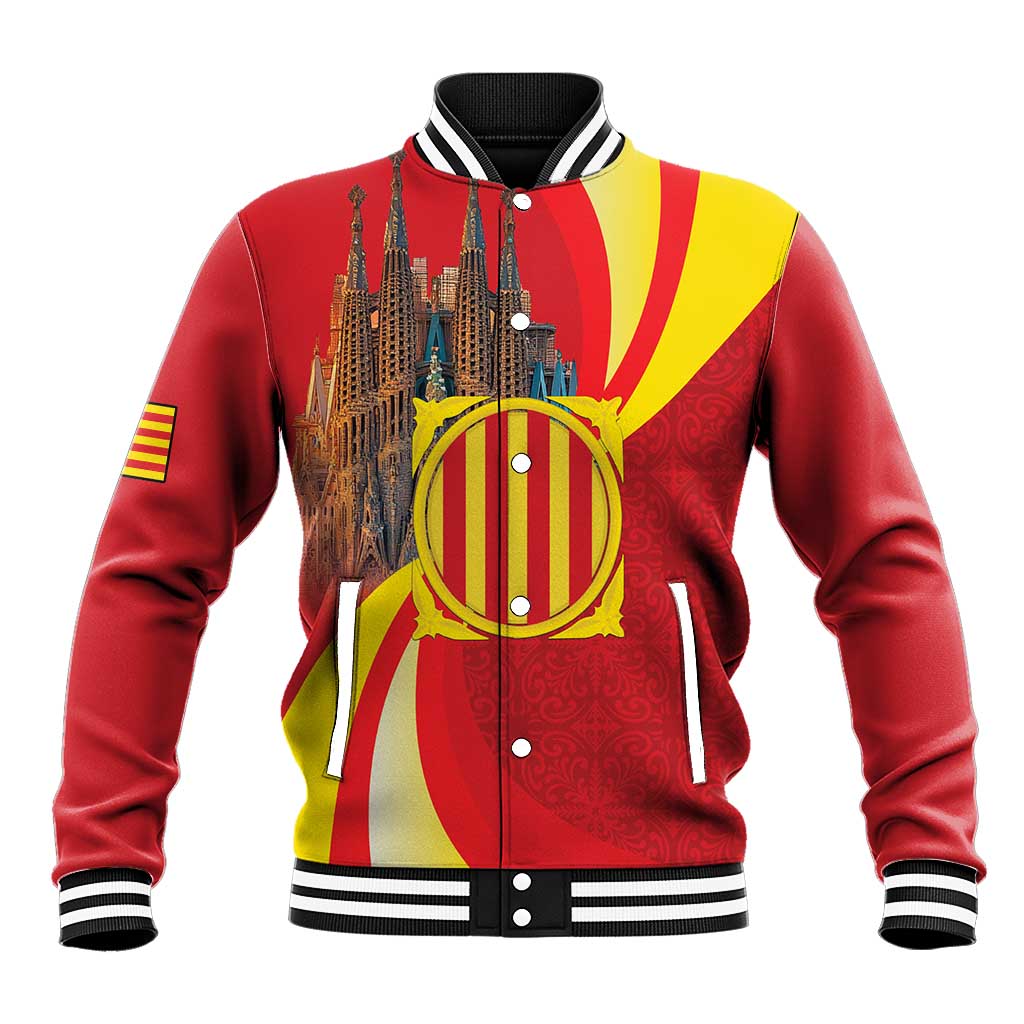 Catalonia Spain Baseball Jacket Basilica de la Sagrada Familia