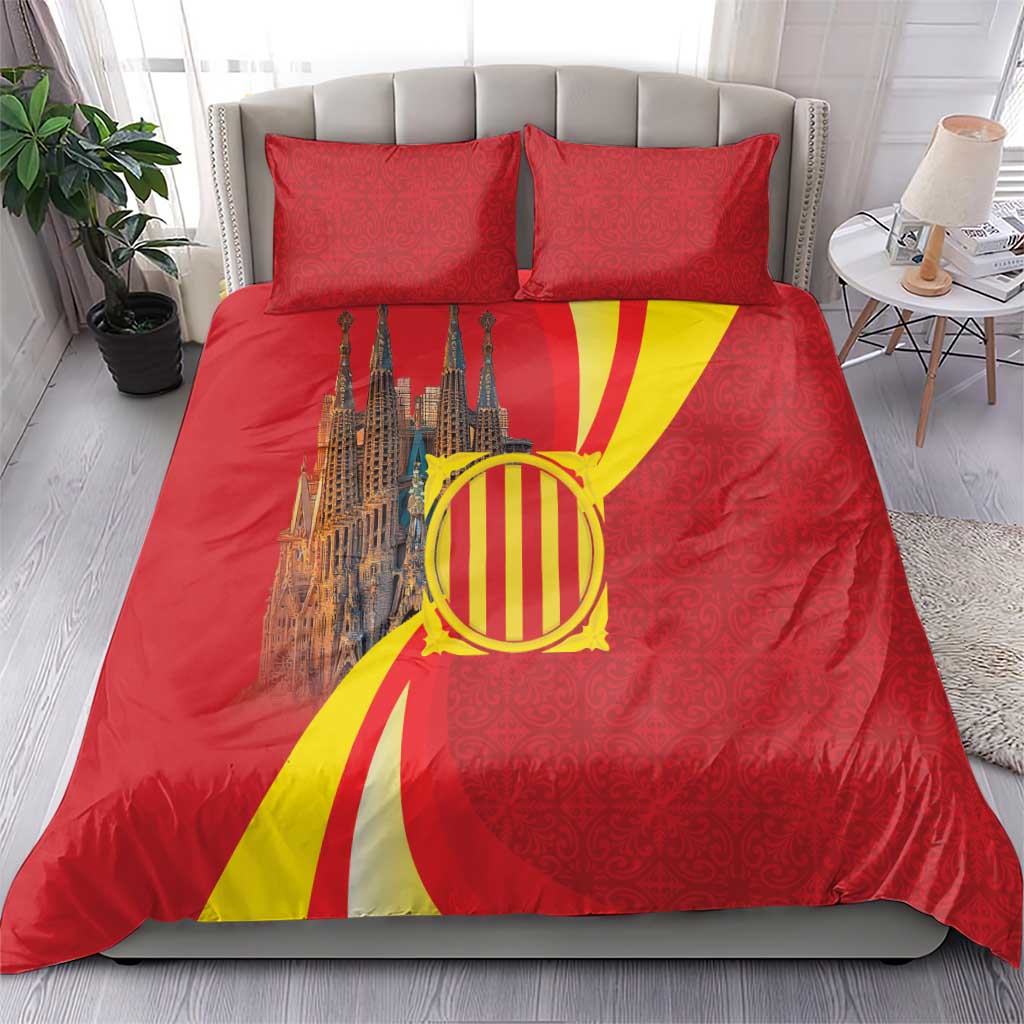 Catalonia Spain Bedding Set Basilica de la Sagrada Familia