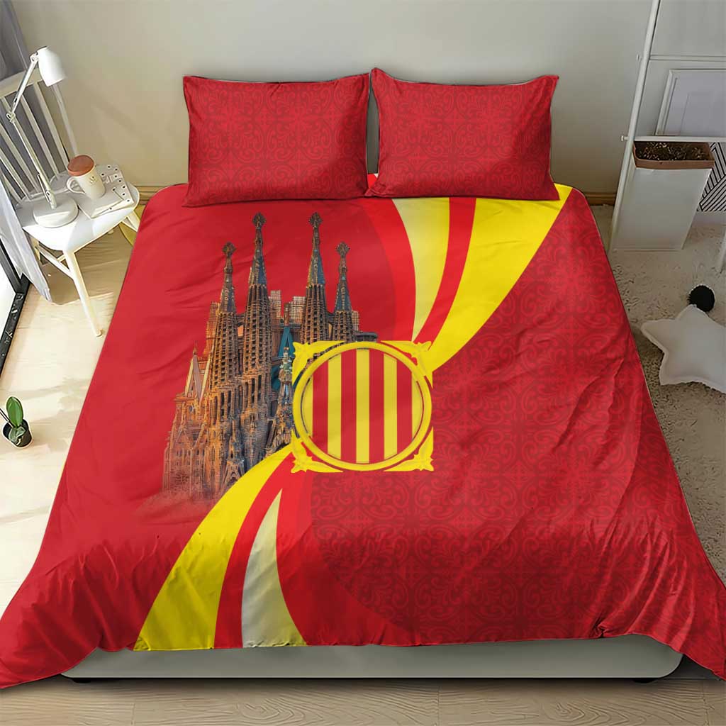 Catalonia Spain Bedding Set Basilica de la Sagrada Familia