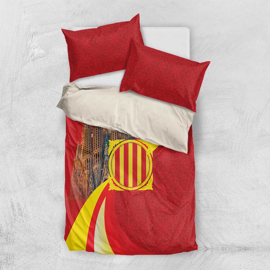 Catalonia Spain Bedding Set Basilica de la Sagrada Familia