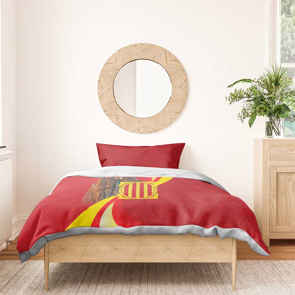 Catalonia Spain Bedding Set Basilica de la Sagrada Familia